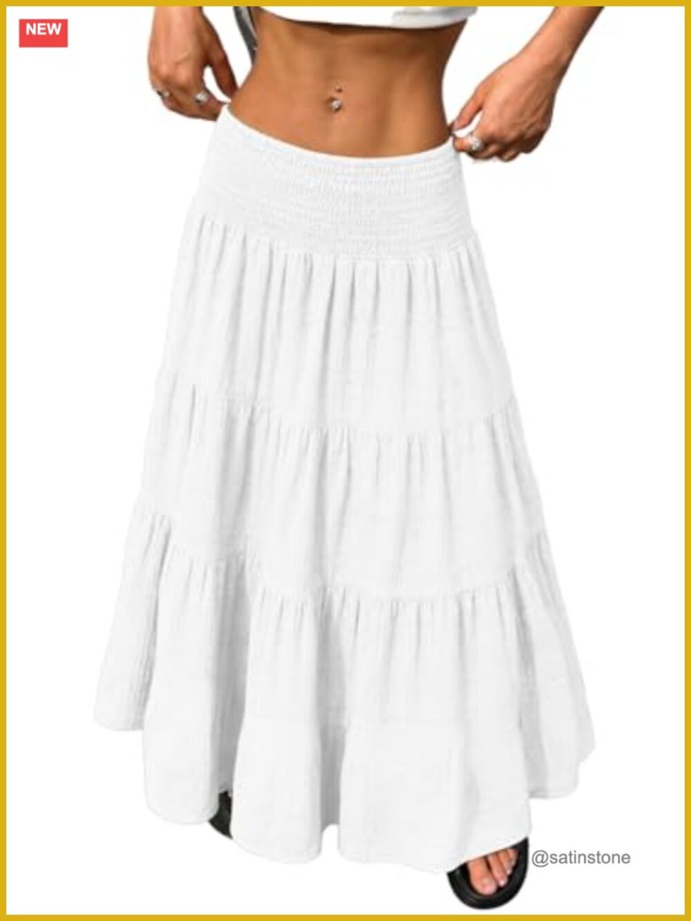 Women's Boho Maxi Skirts Lightweight Summer Vacation Outfits